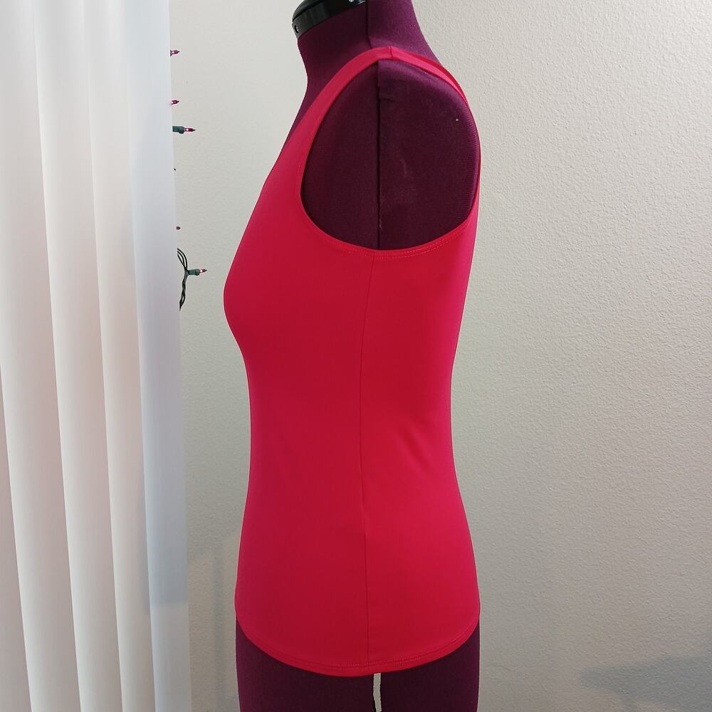 Chico's Hot Pink Nylon-blend Tank Top 1 (US Medium) summer layers - Picture 2 of 11